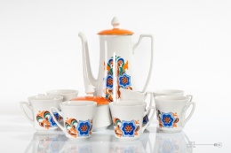 Coffee set porcelain Wałbrzych