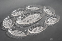 SET OF HERRING plates THISTLES GLASSWORKS ZĄBKOWICE