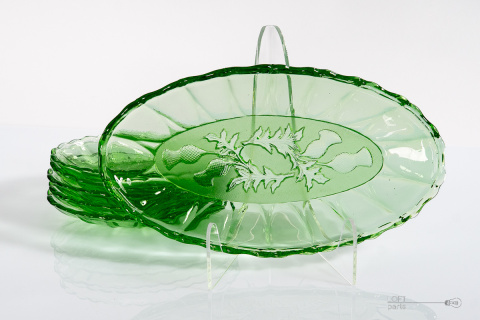 SET OF HERRING plates thistles ZĄBKOWICE SET OF HERRING plates thistles ZĄBKOWICE