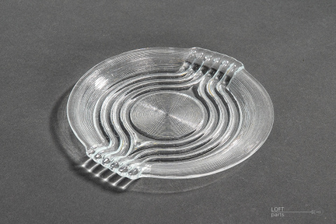 Rondo Plate Zabkowice Glassworks Rondo Plate Zabkowice Glassworks