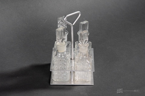 szklane przyprawniki prl