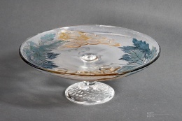 Cake stand Malaga glassworks Ząbkowice