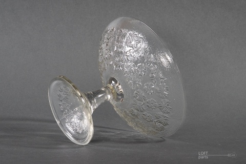 Pansy platter Glassworks Ząbkowice