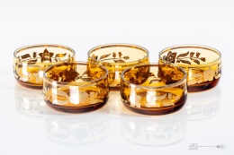 SET OF BOHEMIA HONEY SALAD BOWLS
