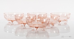 komplet szklanych salaterek