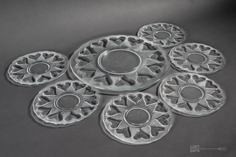 zestaw deserowy kier huta szkła ząbkowice