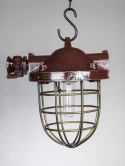 Lampa wisząca aluminiowa w kolorze brązowym