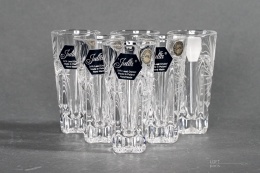 komplet kieliszków kryształowych huta szkłą julia