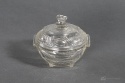 glass Butter dish art deco