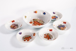 set of salad bowls porcelain krzysztof