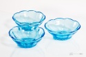set of turquoise salad bowls