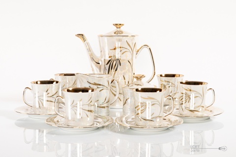 Porcelain Włocławek Coffee Set
