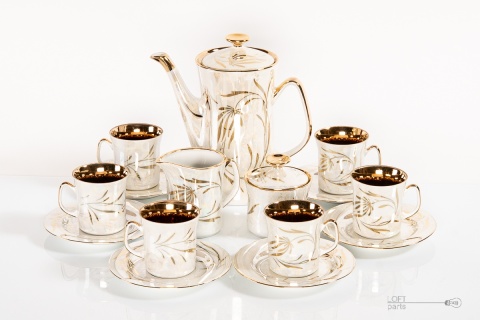 Porcelain Włocławek coffee set