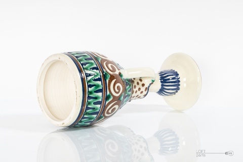 ceramiczny świecznik figurka