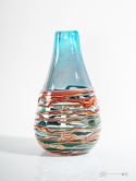 vase with cast ząbkowice glassworks