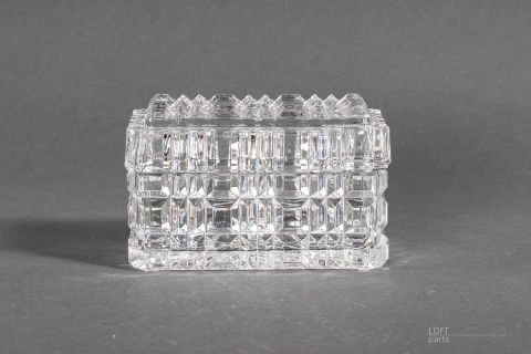 szklana popielniczka z papierośnicą