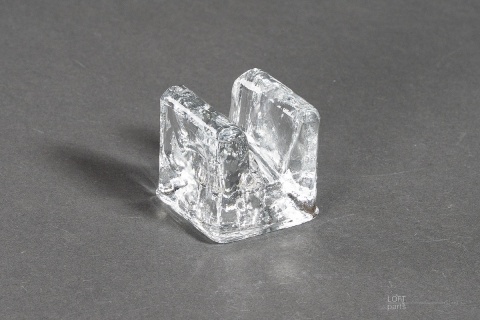 szklany świecznik prl