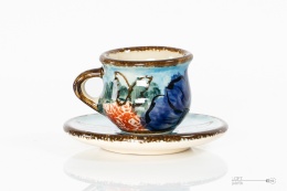 cup with saucer boleslawiec
