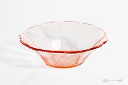 rozalinowa szklana miska