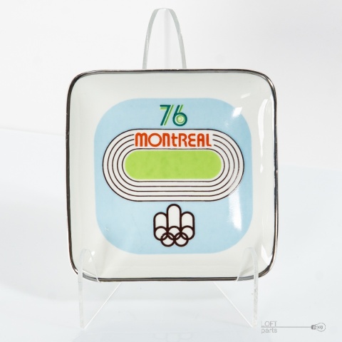 Commemorative plate montreal '76 rollers