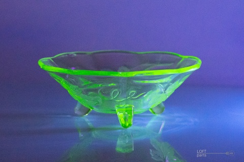 uranium glass salad bowl
