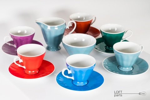 Coffee set wałbrzych porcelain factory