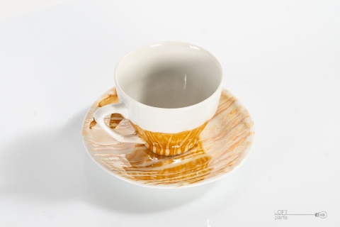 cup with saucer porcelain bogucice
