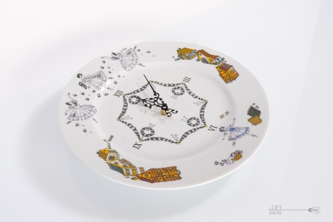 Clock ballet giselle Imperial Porcelain Manufacturer