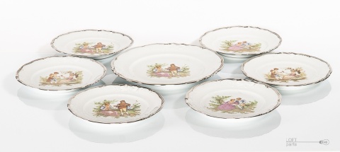 dessert set krzysztof porcelain factory