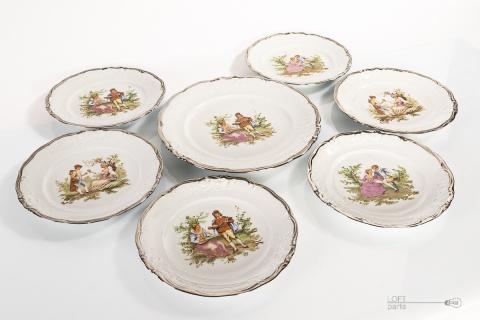 dessert set porcelain krzysztof