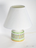 ceramiczna lampa z abażurem