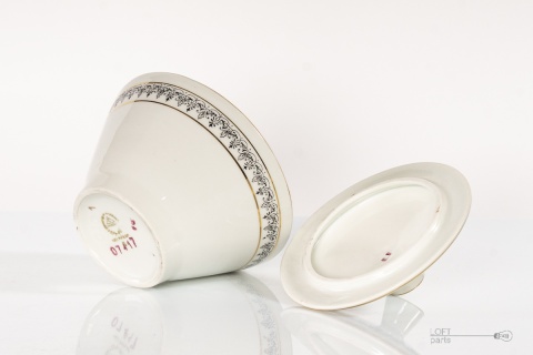 porcelanowa cukiernica prl