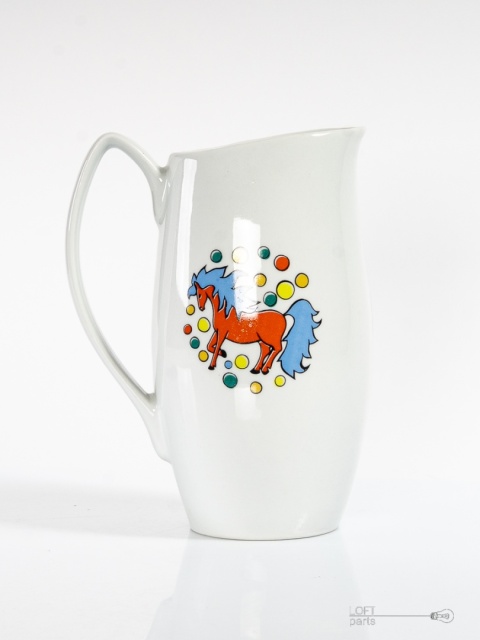 porcelanowy dzbanek prl