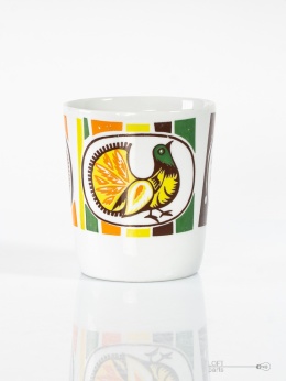 cup of bird porcelain chodzież