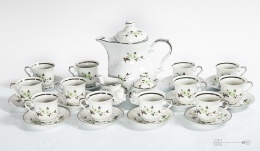 serwis do kawy porcelana karolina