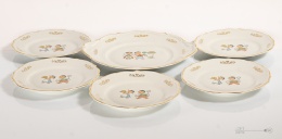 zestaw deserowy porcelana bogucice