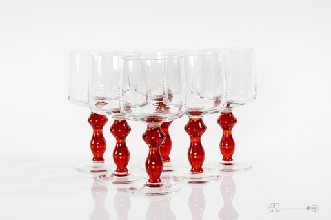 set of  glasses sudety glassworks