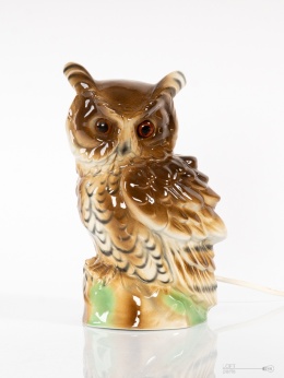 lampa ceramiczna sowa