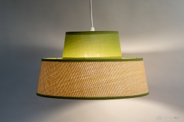 lampa wisząca z tkaniny