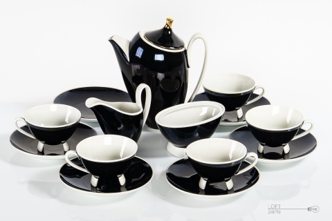 serwis do kawy art deco