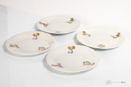 komplet talerzyków porcelana krzysztof