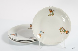 talerzyki z motywem bajkowym porcelana krzysztof