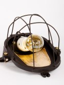 Lampa ścienna żeliwna z żarówką Edison