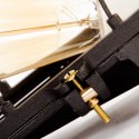 Lampa ścienna żeliwna z żarówką Edison