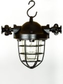 Lampa wisząca aluminiowa w kolorze grafitowym/młotkowym
