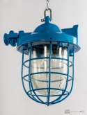 niebieska lampa loft